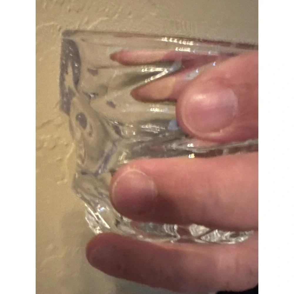 Iceberg Glacier Whiskey Tumbler Heavy Oval‎ 10oz Griper Glass For Spirits Storm